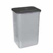 Poubelle de porte ouverture automatique gris 25 L - 29,5 x 24 x 44 cm - Brico Dépôt