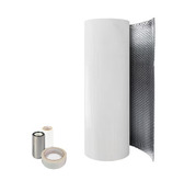 Kit isolation thermique porte de garage aluminium blanc métallisé - 0,6 x 10 m - Brico Dépôt