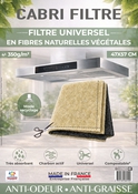 Filtre hotte végétal 2 en 1 anti-graisse anti-odeur redécoupable - Brico Dépôt