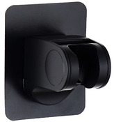 Support douchette mural adhésif noir mat 7 x 7 x 4,5 cm - Brico Dépôt