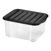 Boîte de rangement transparente avec couvercle 2 L - Brico Dépôt