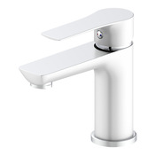 Mitigeur lavabo blanc et chromé avec bonde clic-clac WICIE - Cooke and Lewis - Brico Dépôt