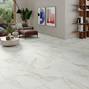 Carrelage grès cérame émaillé blanc effet marbre mat 30 x 60 cm - Brico Dépôt