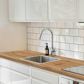 Plan de travail effet bois scandinave 180 cm ép. 2,8 cm - Brico Dépôt