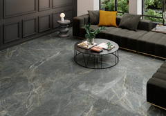 Carrelage sol intérieur grès cérame émaillé gris naturel aspect marbre SUPREME 60 x 120 cm - Brico Dépôt