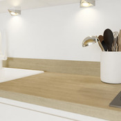 Crédence effet bois clair L.240 x H.20 cm x Ep. 8 mm - Cooke and Lewis - Brico Dépôt