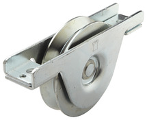 Roue gorge à encastrer en zinc blanc Ø 90 mm - AFBAT - Brico Dépôt