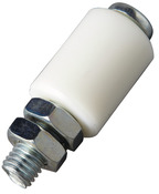 Olive en nylon blanche Ø 30 mm L. 40 mm - AFBAT - Brico Dépôt