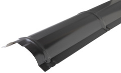 Faîtière demi-ronde pour plaque imitation tuile gris graphite - Brico Dépôt