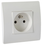 Prise avec terre blanc - Brico Dépôt