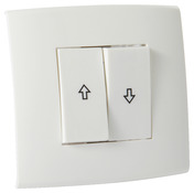 Interrupteur double va-et-vient "Kobé" - Blanc - Brico Dépôt