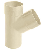 Té en PVC Dév. 25 mm avec courbure à 45 ° sable - Brico Dépôt