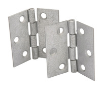 2 charnières carrées simple feuille en acier zingué - 40 x 40 x 0,9 mm - Handix - Brico Dépôt