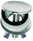 Cache-trou en laiton chromé Ø 40 mm - Wirquin - Brico Dépôt