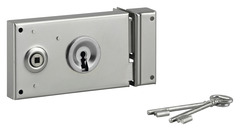 Serrure en applique horizontale pour grille & portail droite- 140x82 mm - Thirard - Brico Dépôt