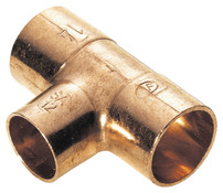2 tés à souder réduits pour tube cuivre Ø 12 et 14 mm avec embout F - Noyon & Thiebault - Brico Dépôt