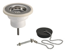 Bonde à bouchon pour évier grès ou synthèse 1 bac - Ø 60 mm - Wirquin - Brico Dépôt