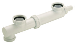 Tubulure extensible pour éviers 2 bacs entraxe réglable de 110 à 325 mm - Wirquin - Brico Dépôt