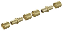 2 jonctions à glissement en laiton pour tube PER - Ø 12 mm - Noyon & Thiebault - Brico Dépôt