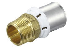 Raccord à sertir droit mâle Ø 26 mm 20x27 mm - Somatherm - Brico Dépôt