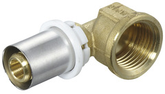 Coude femelle à sertir pour tube multicouche Ø 20 mm 15x21 mm - Somatherm - Brico Dépôt