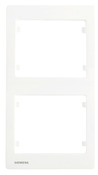 Plaque double verticale "Delta Iris" blanc - Siemens - Brico Dépôt