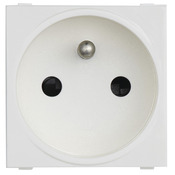 Prise avec terre mécanisme blanc - Brico Dépôt