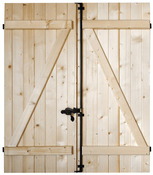 Volet battant en bois de sapin du nord - épicéa - H. 75 x l. 60 cm Ép. 27 mm - Brico Dépôt