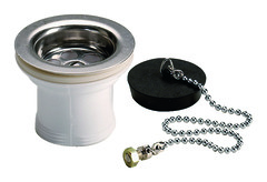 Bonde à bouchon pour évier inox 1 bac Ø 50 mm - Wirquin - Brico Dépôt