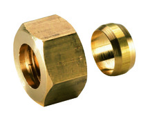 Tube et raccord en laiton Ø de 10 mm bicônes femelle 12x17 mm - Noyon & Thiebault - Brico Dépôt