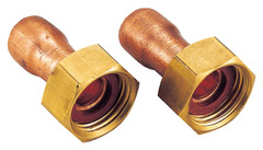 2 raccords laiton pour tube cuivre Ø 10 embout F 12 x 17 mm - Noyon & Thiebault - Brico Dépôt