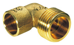 2 coudes fer cuivre embouts M 15x21 mm pour tube cuivre Ø 14 mm - Noyon & Thiebault - Brico Dépôt