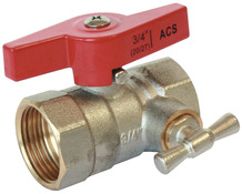 Vanne boisseau sphérique femelle à purge - 15 x 21 mm - Somatherm - Brico Dépôt