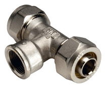 Té pour tube multicouche Ø16 mm – Femelle 15x21 / (1/2) - Somatherm - Brico Dépôt