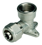 Applique murale femelle pour tube multicouche Ø 16 mm 15 x 21 mm - Somatherm - Brico Dépôt