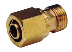 Raccord à visser PER mâle fixe 15x21 mm pour tube Ø 12 mm - Brico Dépôt