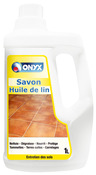 Savon à l'huile de lin tommettes, terres cuites, carrelage, marbre, sols plastiques 1 L - Onyx - Brico Dépôt