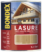 Lasure 8 ans chêne moyen satin pour les ouvrages en bois 1 L - Bondex - Brico Dépôt