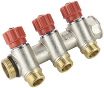 Nourrice "Easylock" indexable et auto-étanche avec mini-vannes, 3 sorties, M/F 20/27 - Somatherm - Brico Dépôt