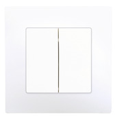 Interrupteur double va-et-vient à clipser "Delta Viva" blanc - Siemens - Brico Dépôt