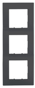 Plaque triple verticale "Delta Viva" anthracite - Siemens - Brico Dépôt