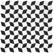 Mosaïque de verre mix blanc/noir - l. 28,3 x L. 28,3 cm - Brico Dépôt