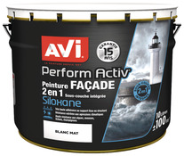 PEINTURE DE FAÇADE SILOXANE 2 EN 1* 10 L blanc ou ton pierre - Avi - Brico Dépôt