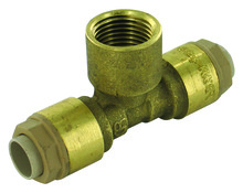 Té pour tube cuivre ou PER - Ø 14 mm avec sortie femelle 15x21 mm - Noyon & Thiebault - Brico Dépôt