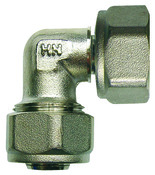 Coude avec écrou tournant femelle à compression - Ø 20 mm - Somatherm - Brico Dépôt