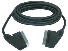 Cordon péritel mâle/mâle noir L. 5 m - Brico Dépôt