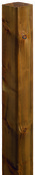 Poteau pin teinté marron autoclave classe 4 "Zutam" - H. 2,40 m Section 90 mm x 90 mm - Marque BLOOMA - Brico Dépôt