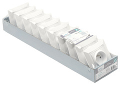 Lot 10 prises avec terre "Delta One" blanc - Siemens - Brico Dépôt