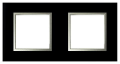 Plaque double "Kobe" verre noir - Brico Dépôt