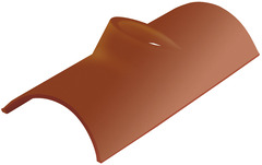 Tuile à douille CANAL rouge Ep. 50 mm - La Escandella - Brico Dépôt